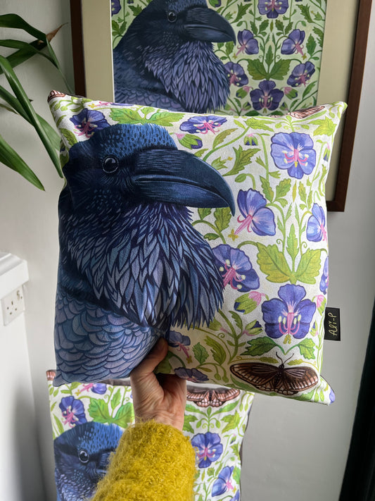 Raven's Gaze Cushion Cover