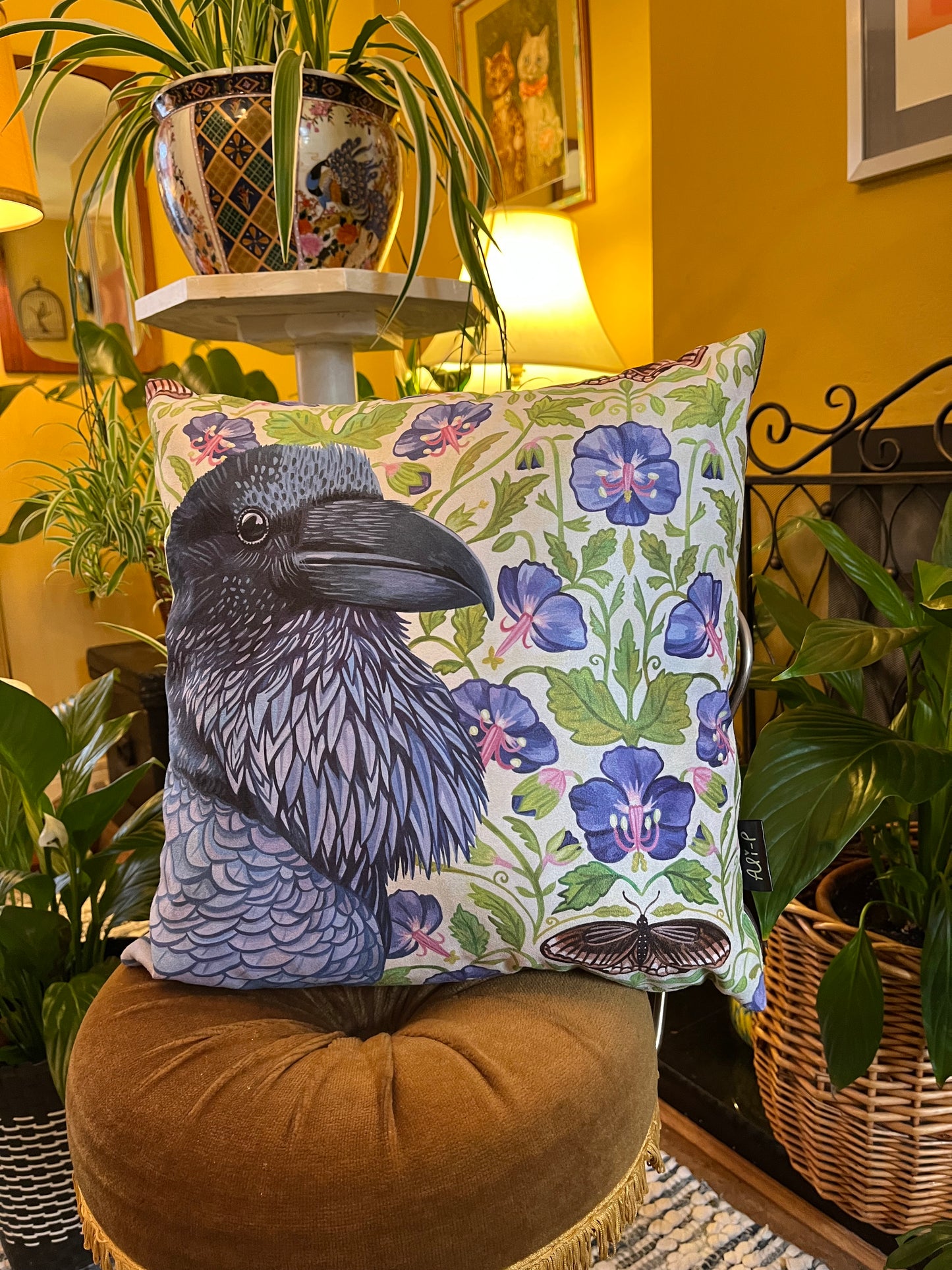 Raven's Gaze Cushion Cover