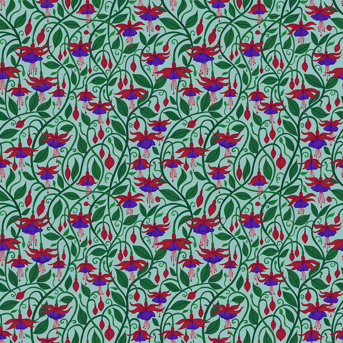 Fuchsia Dance Wallpaper