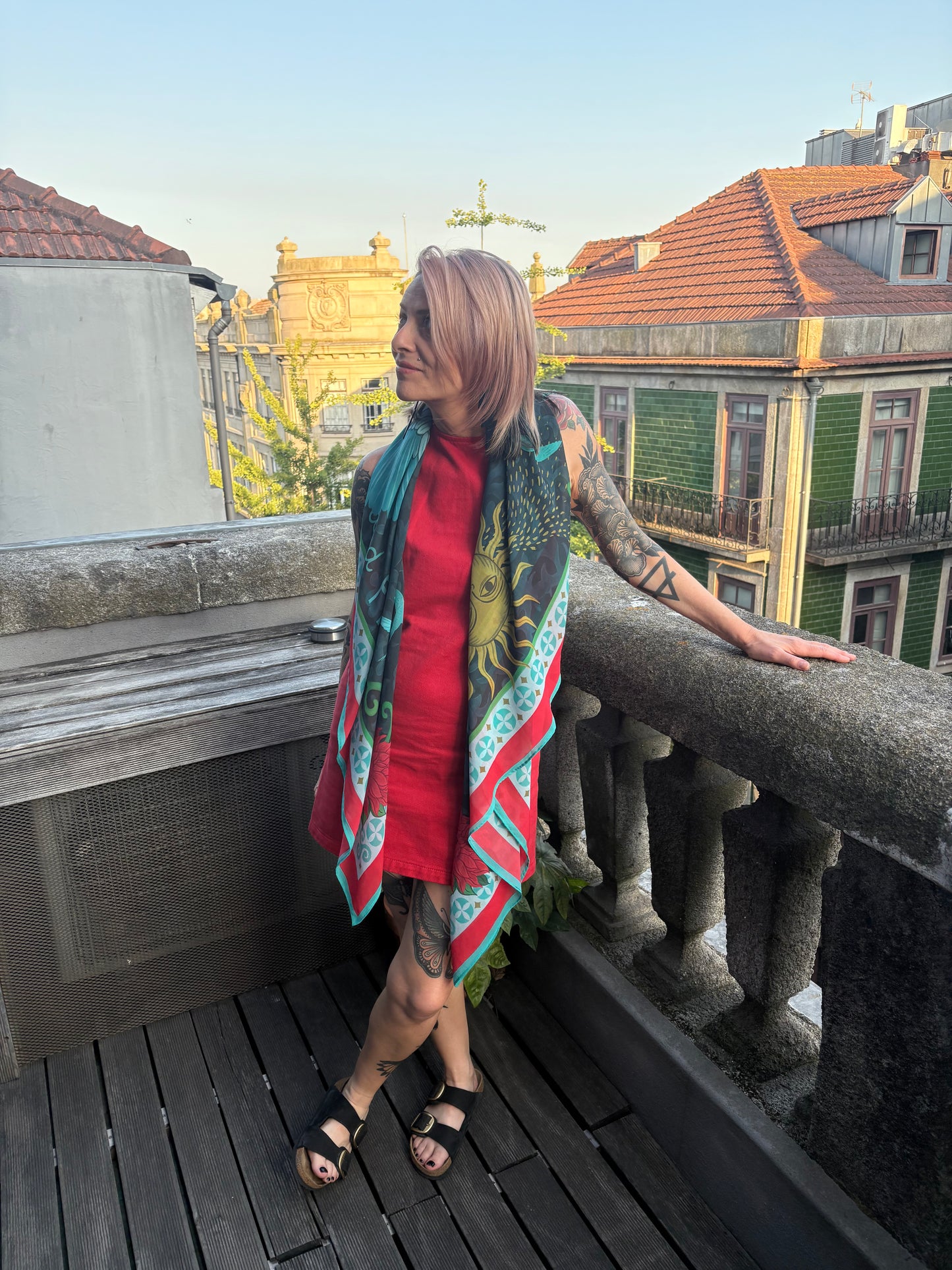 Wild and Free Heron Scarf