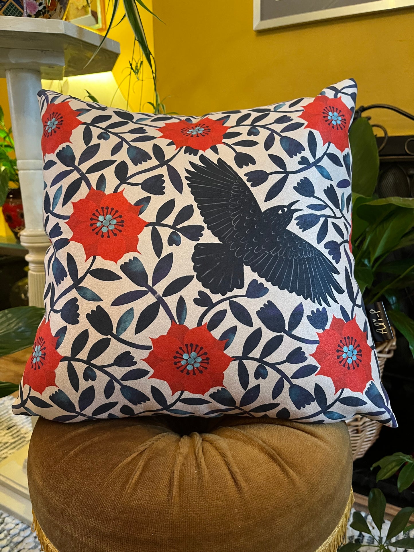 December Crow Cushion Cover