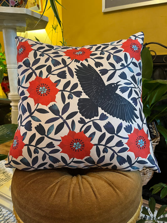 December Crow Cushion Cover